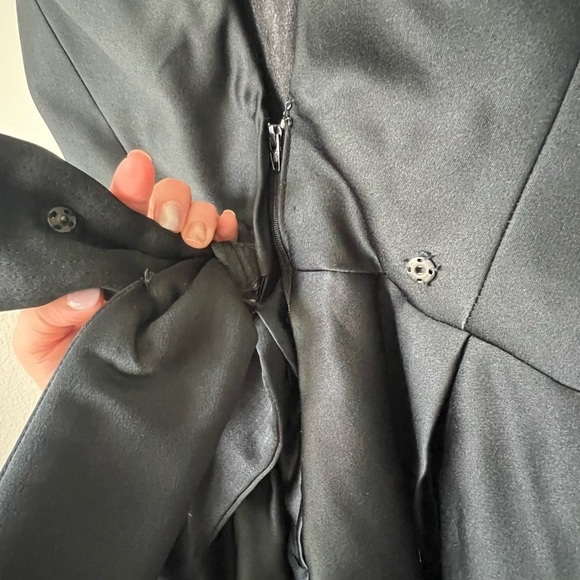 Vintage Victor Costa Dress Organza Off the Shoulder Sculpeted Low Back Size 6 - Picture 3 of 10